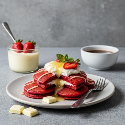 Red Velvet Mini Pancakes